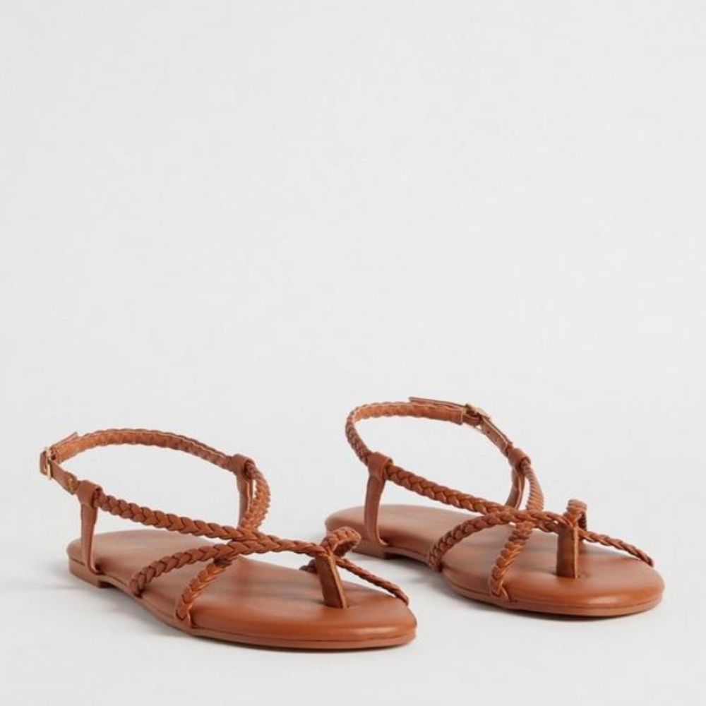 Braided gladiator thong sandal from Torrid size 9